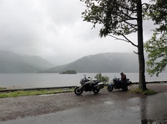 Regen am Loch Lomond