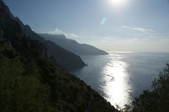 Amalfiküste im Gegenlicht