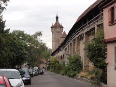 Stadtmauer in Rothenburg ob der Tauber
