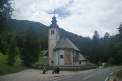 Bei dieser Kirche am Bohinjsko Jezero waren wir schon einmal